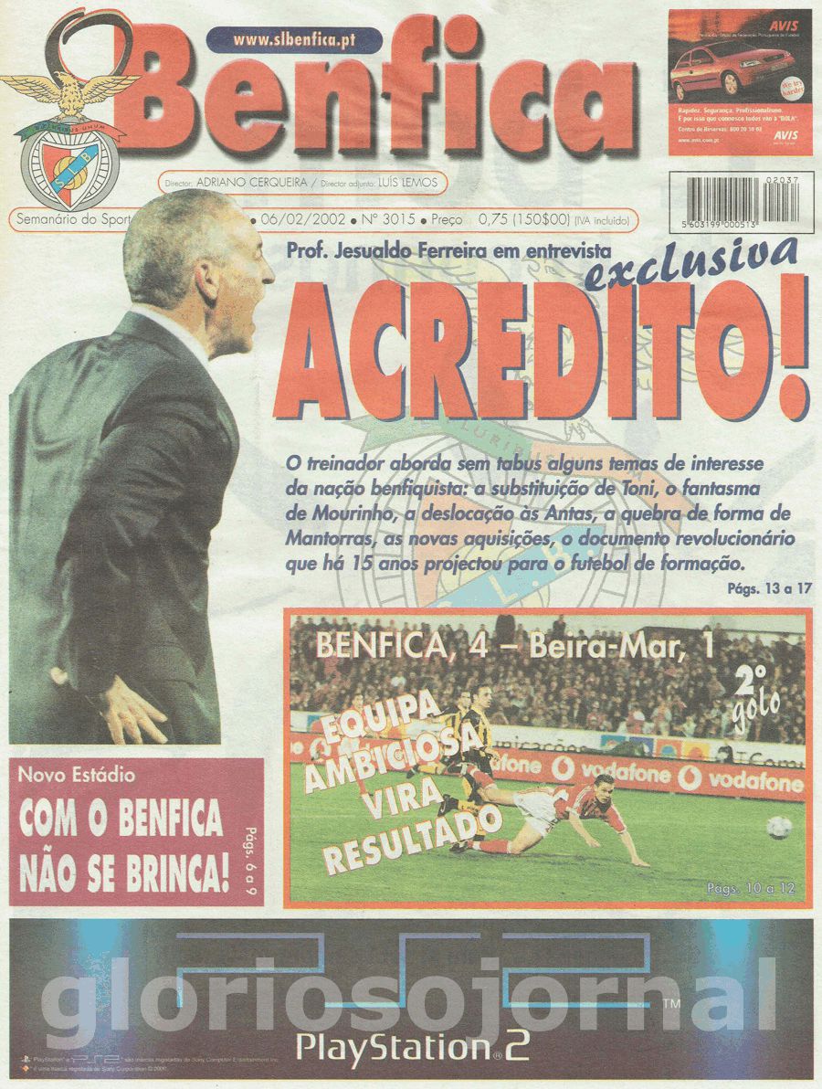 jornal o benfica 3015 2002-02-06